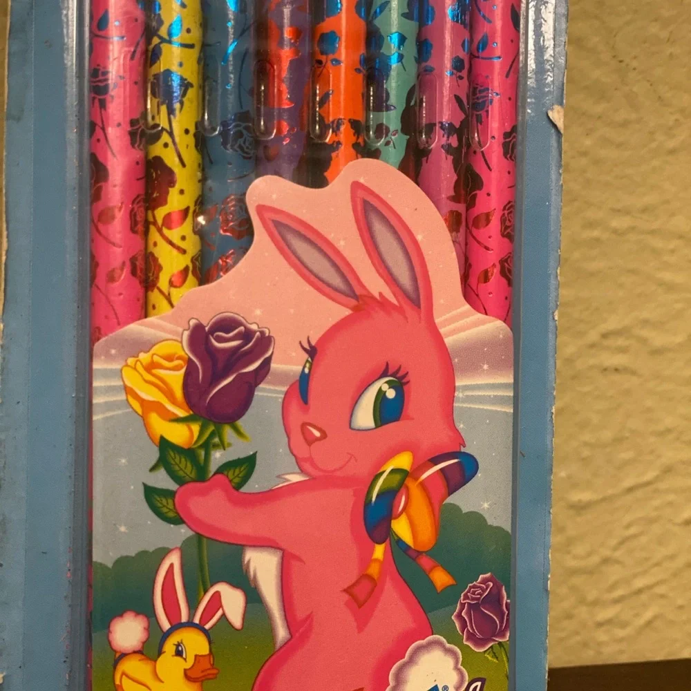 Vintage, sealed Lisa Frank Easter Foil Pencils
